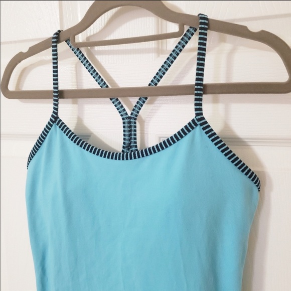 Blue Lululemon Power-Y Tank - Picture 3 of 4
